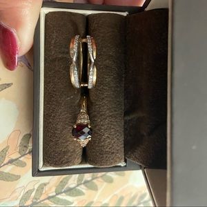 Levian chocolatier ring with wedding band enhancer. Both Rose Gold sz 10